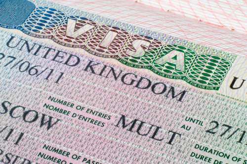 Image of a visa