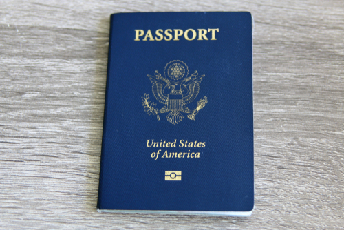 A recently replaced U.S. passport